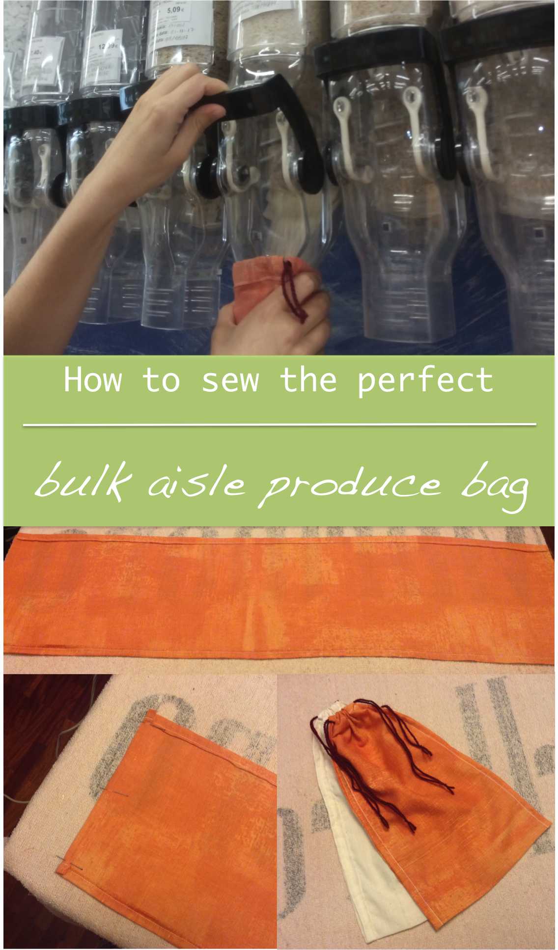 How to sew the perfect bulk aisle produce bag