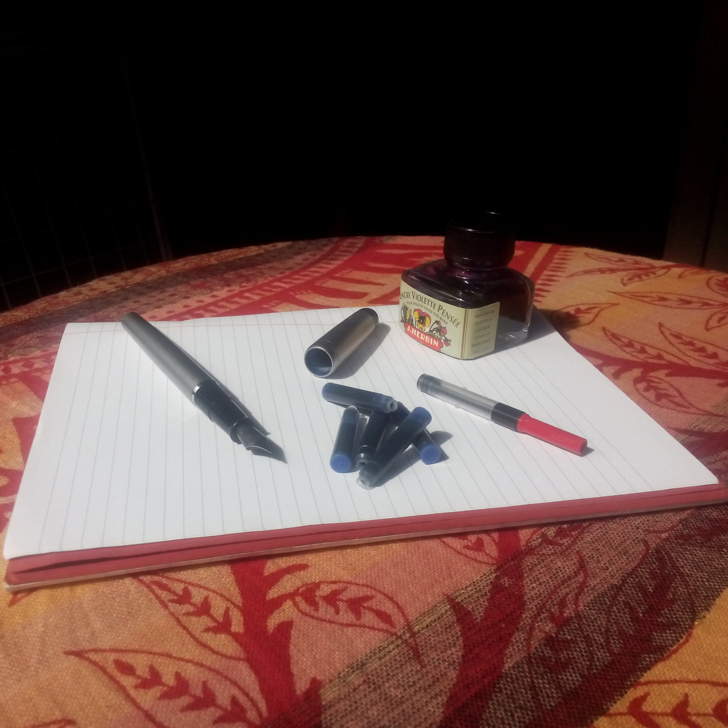 Zero waste writing - refillable fountain pen